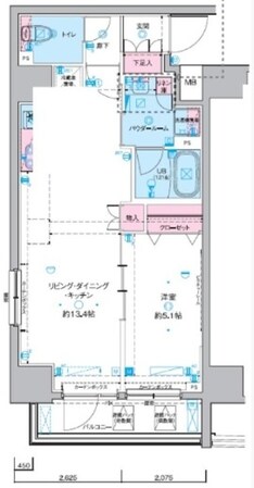 ジェノヴィア東神田グリーンヴェールの物件間取画像